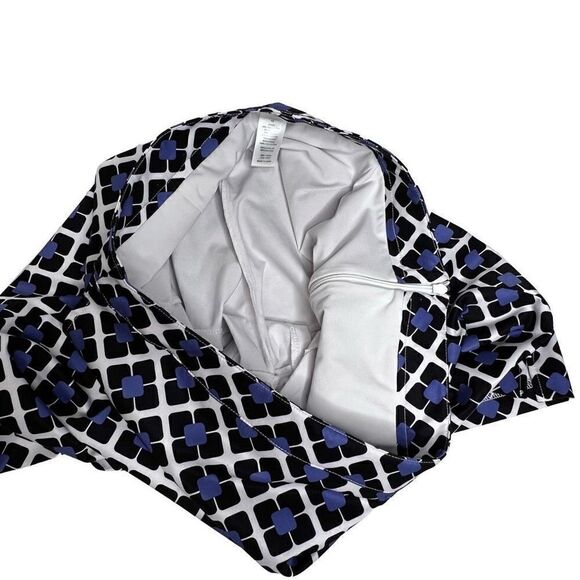 Greg Norman blue black and white print golf skort size 10 - Picture 6 of 13